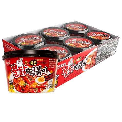 Wang Buldak Tteokbokkki extremadamente picante y ahumado paquete de 6
