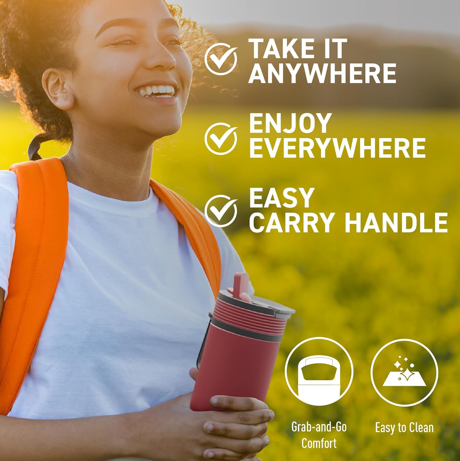 Asobu 20oz Ceramic Lined Insulated Water Bottle for Hot and Cold Drinks with 2-in-1 lid - Durable Travel Bottle with Leak-Proof Lid, Double-Wall Stainless Steel, Keeps Flavors True - Image 6