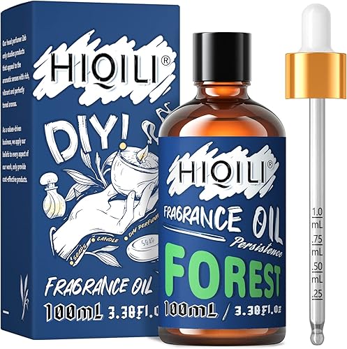 HIQILI Aceite esencial de bosque, aceite aromático suave y refrescante para difusor, masaje, vela, jabón, loción de perfume, 3.38 onzas líquidas,