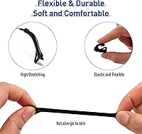 Vista 3 de Almohadillas para gafas con gancho, agarres antideslizantes de silicona para las patillas para gafas, ganchos para las orejas, retenedores de gafas