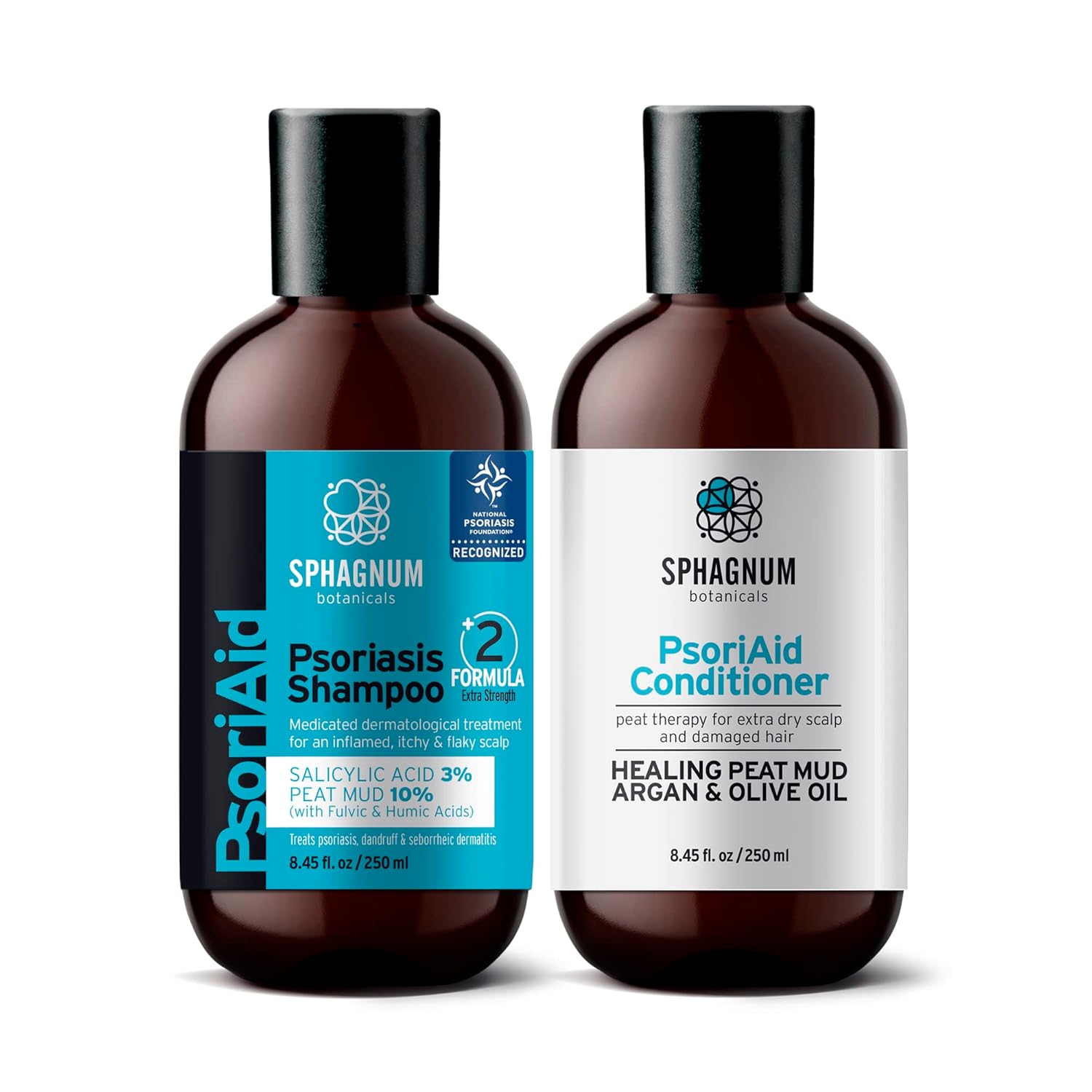 Sphagnum Botanicals Psoriasis Shampoo and Conditioner Set