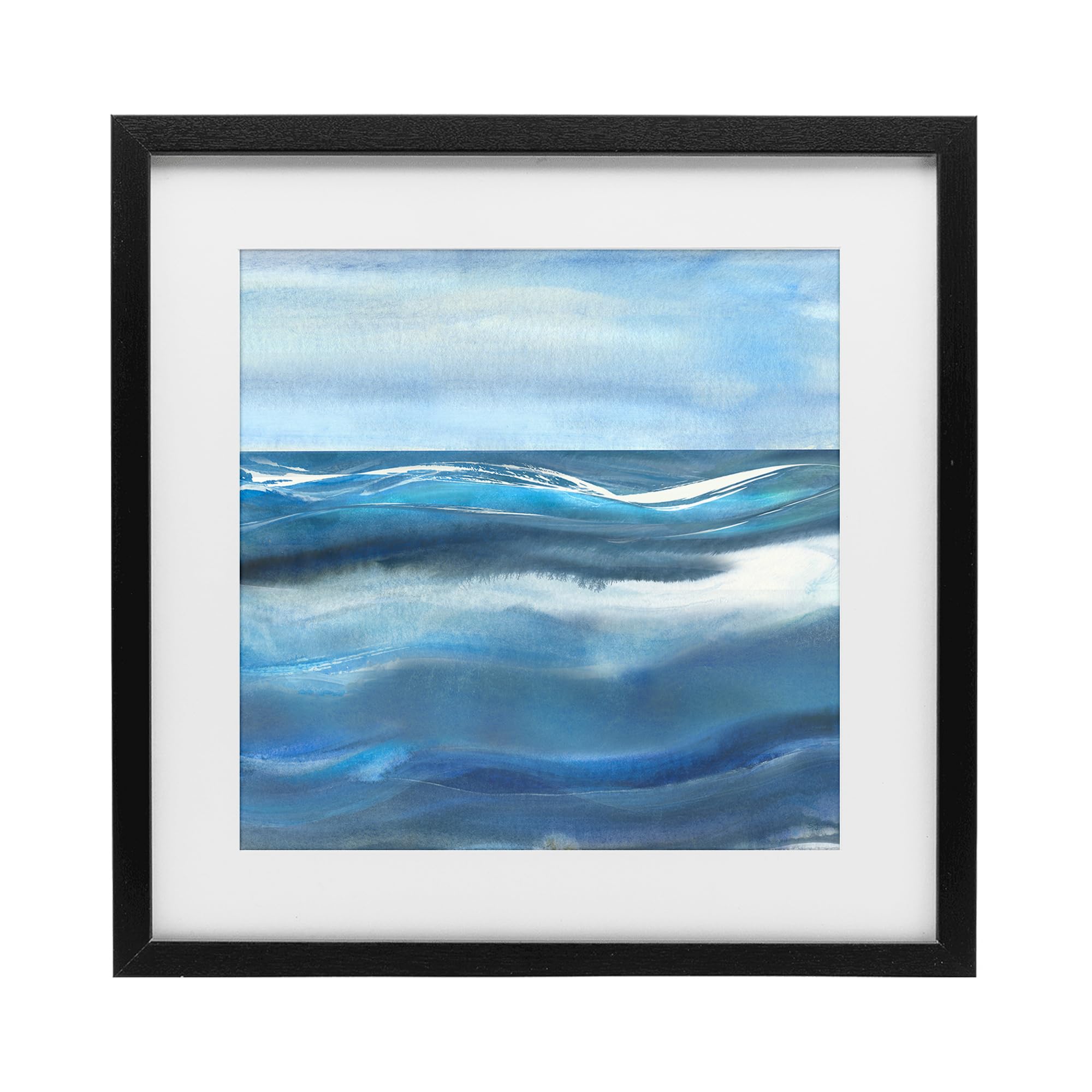 'Calm Expanse of Ocean Waves'| Framed Print Under Glass