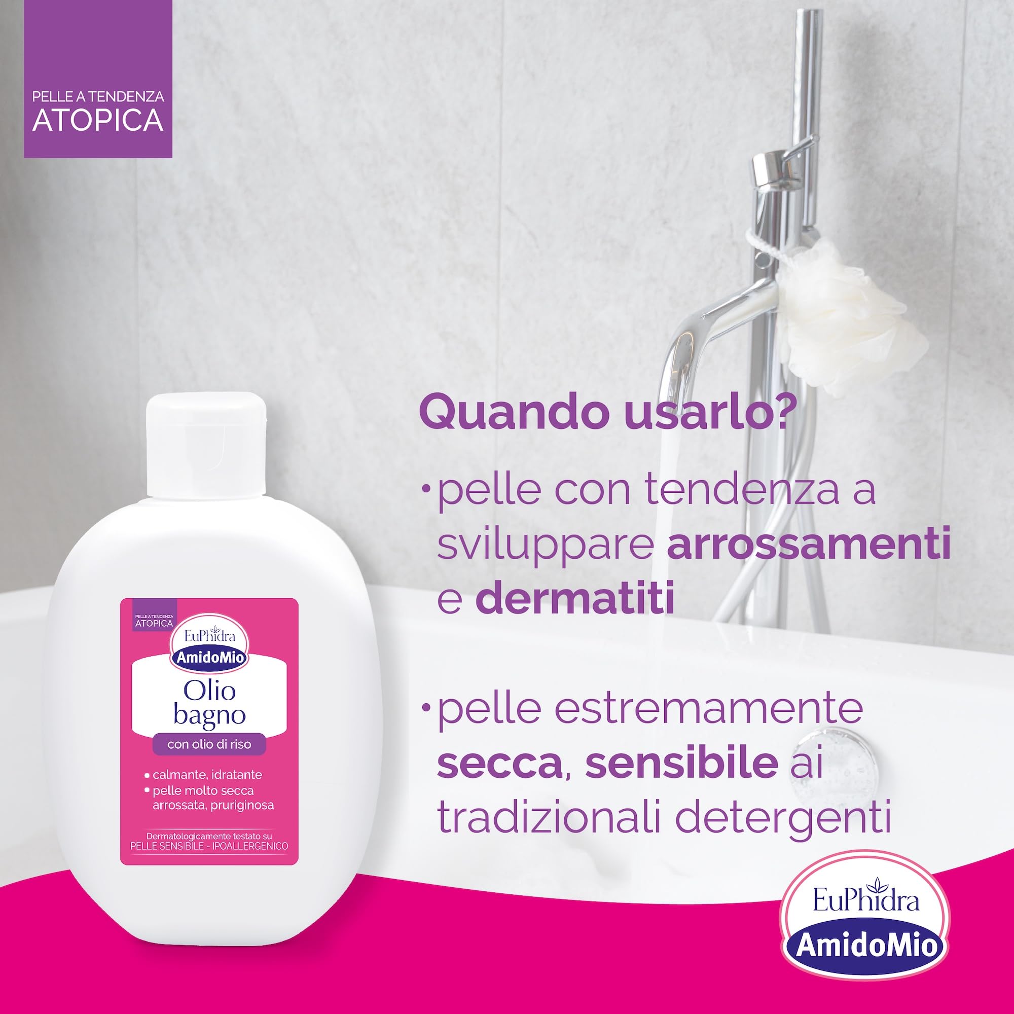 Euphidra - Euphidra AmidoMio Olio Bagno Detergente ai Lipidi 200ml - 905332779