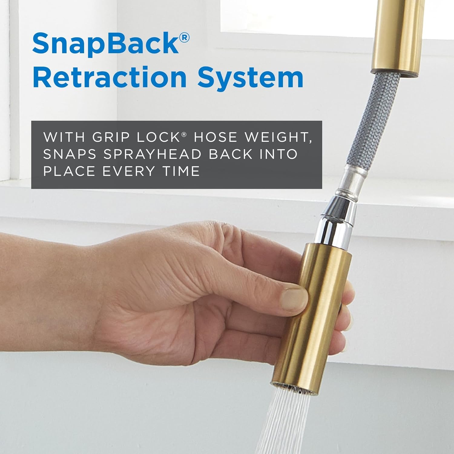 Gerber Parma Café Single Handle Kitchen Faucet with Pull-Down Sprayer – High Arc, Contemporary Style, Easy 1-Hole Install in Brushed Bronze, D454058BB