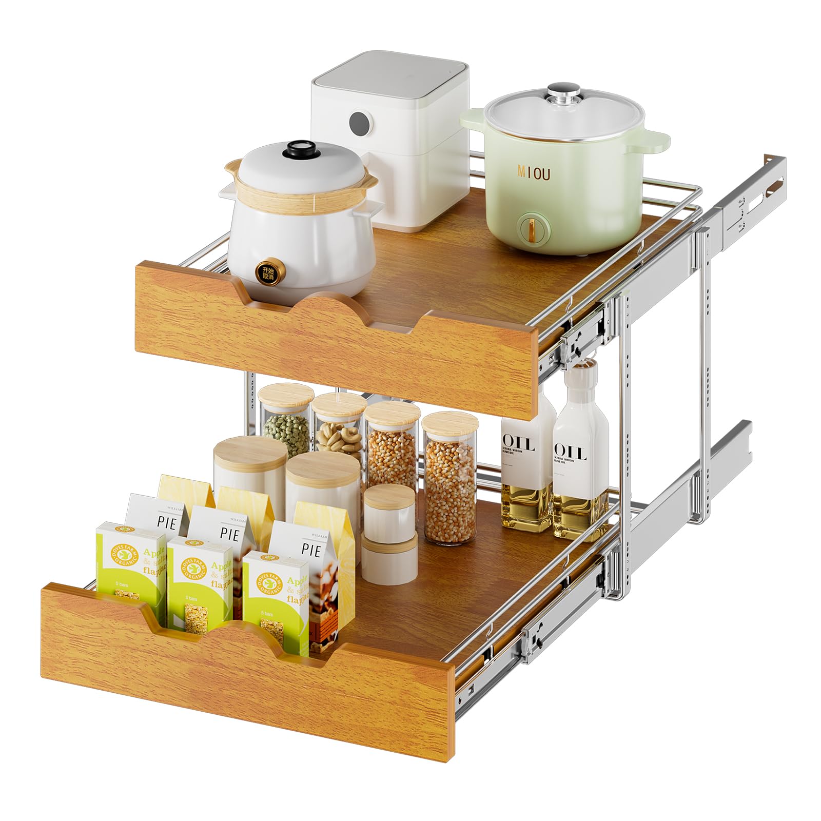 Organiseur de placard coulissant (43,2 cm de large x 53,3 cm de profondeur), 2 niveaux