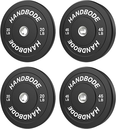 Rubber Weight Plates, Olympic Bumper Plate Set 2-Inch, 45100  110160190260300 lb Barbell Weights for Home Gym, Colored Standard Strength Training