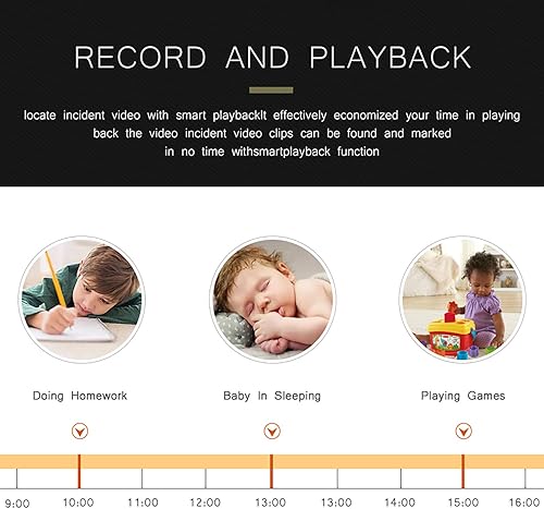 Miniatura 8 de Eversecu Mini grabadora de video CCTV de 4 canales, soporte híbrido DVRNVR 1080P AHDHD-TVIHD-CVICVBS y cámaras IP, compatible con tarjeta E-Sata