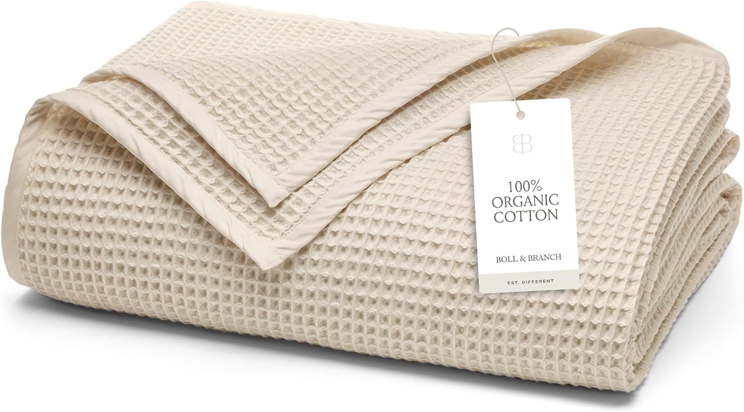 BOLL BRANCH Waffle Bed Blanket Twin, Natural Botswana Ubuy
