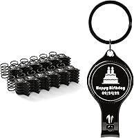 Vista 10 de 50 unidades de abrebotellas multifunción 4 en 1, cortaúñas, recuerdos de boda, cervecería privada, plateado, regalos multiherramienta para hombres