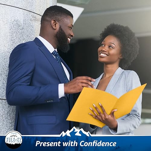 Vista 33 de File-EZ - Carpetas de dos bolsillos, Rojo