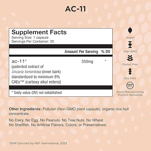 Miniatura 6 de Healthycell Telomere Length + AC-11 | Suplementos de reparación de ADN para antienvejecimiento y salud celular