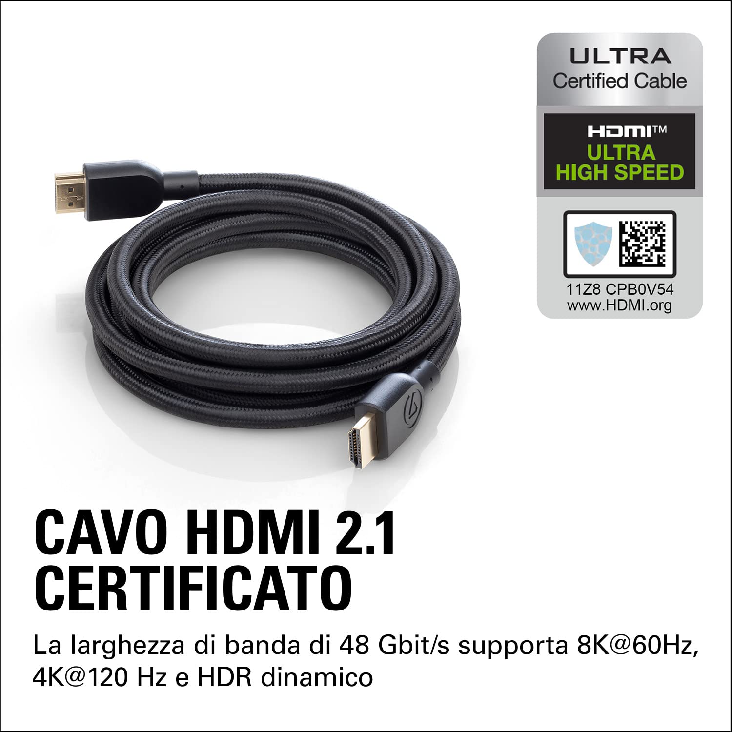 Thsucords Ultra Sottile 8K 4K Micro HDMI a HDMI Cavo 1M, Flessibile Morbido Micro HDMI 2.1 Cavi 48Gbps ad alta velocità 8K@60hz, 4K@120hz Compatibile con GoPro Raspberry Pi 4 Sony Camera Nikon