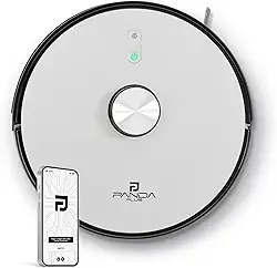 Robô Aspirador de Pó Inteligente AMG-R3 PRO 3 em 1 Varre, Aspira e Passa Pano com Mapeamento a Laser LDS, Compatível com Alexa e Google, Wi-Fi, App e Controle Remoto Panda Plus Bivolt