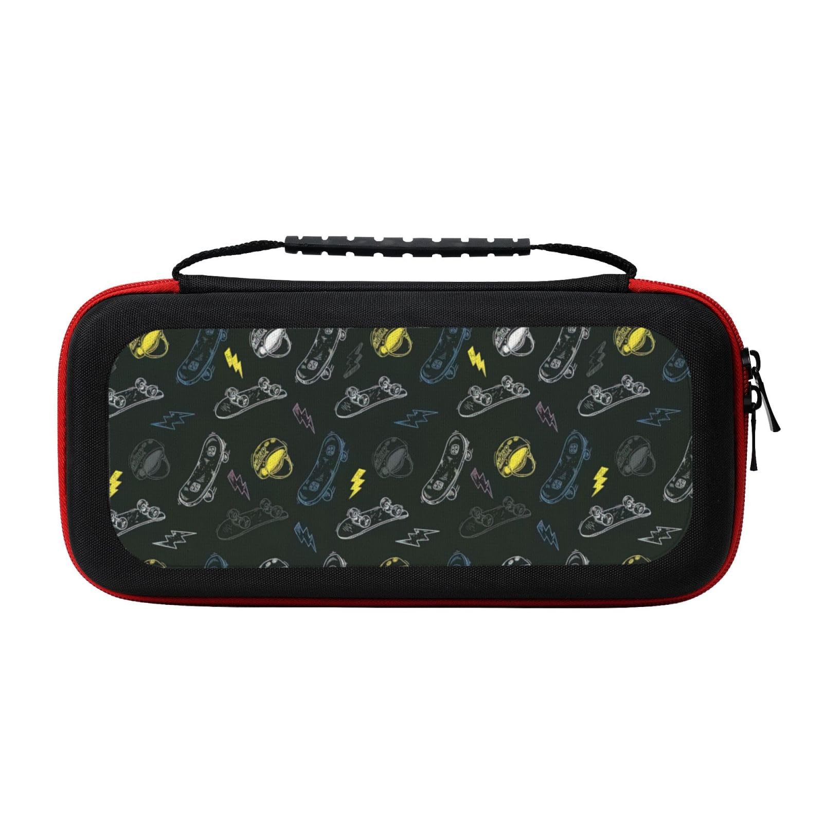 LGHDFYO Graffiti Skateboard Carrying Case For Switch Oled Model Or Switch Travel Bag 20 Game Card Slots For