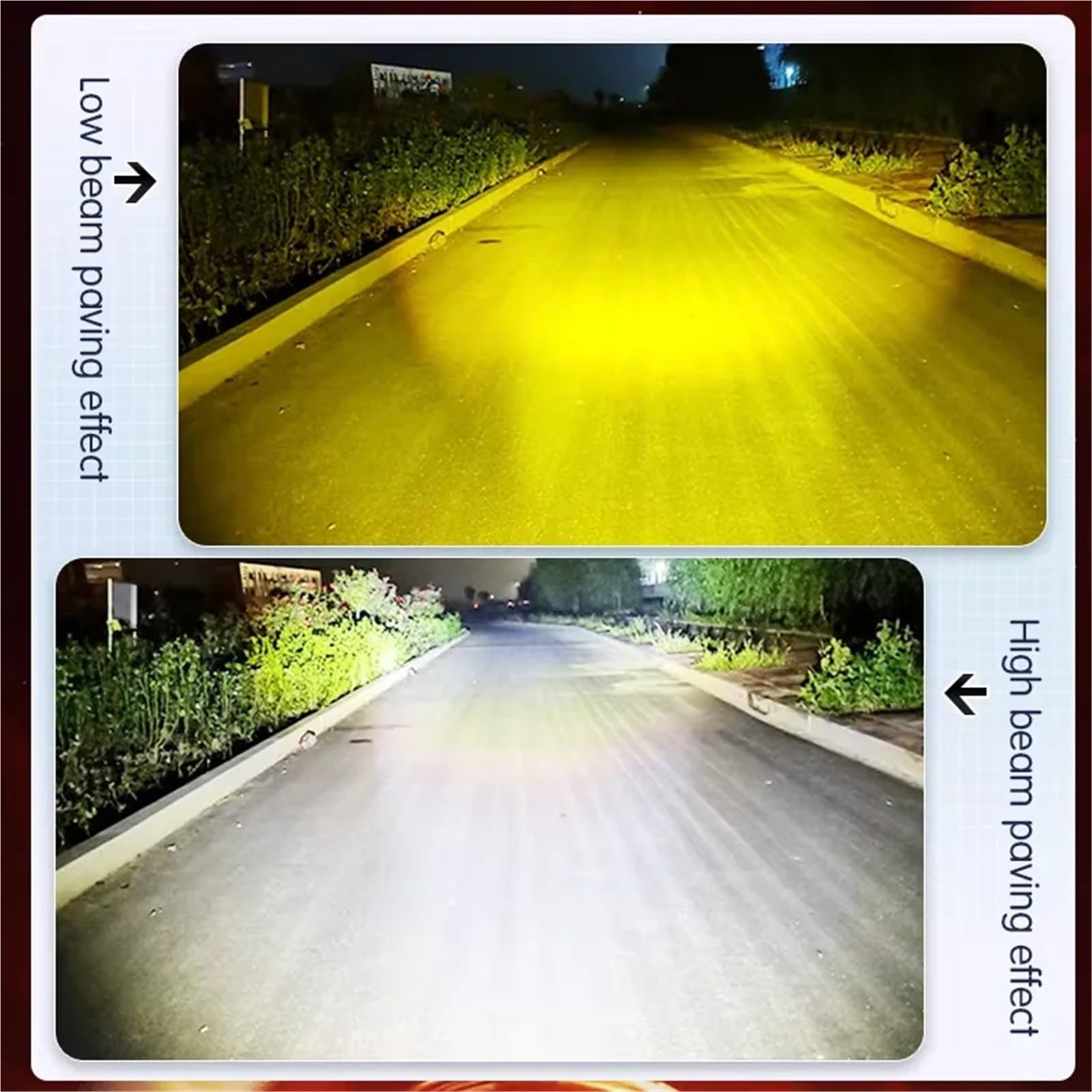 Lampa typu retrofit 6-soczewkowy reflektor motocyklowy, dwukolorowy, światła przeciwmgielne, reflektor soczewkowy, światło drogowe reflektory przednie