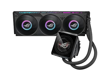 ASUS ROG Strix LC IV 360 ARGB LCD Display All-in-One Liquid CPU Cooler - Black