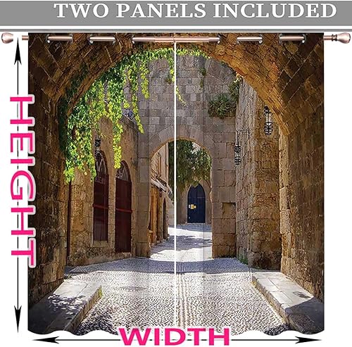 Vista 26 de Black and White Cortinas para Sala Elegantes Modernas,Abstract Shapes Temporary Doors for Hallways Pantry Curtain 72in Width by 72in Height