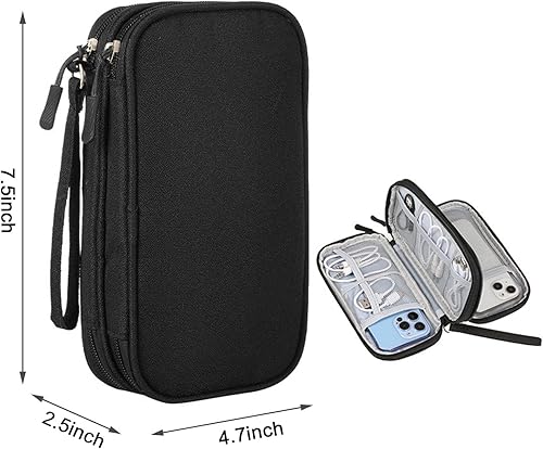 Miniatura 5 de Organizador de artículos electrónicos de viaje para mujeres y hombres, bolsa organizadora de cables, accesorios tecnológicos electrónicos para banco