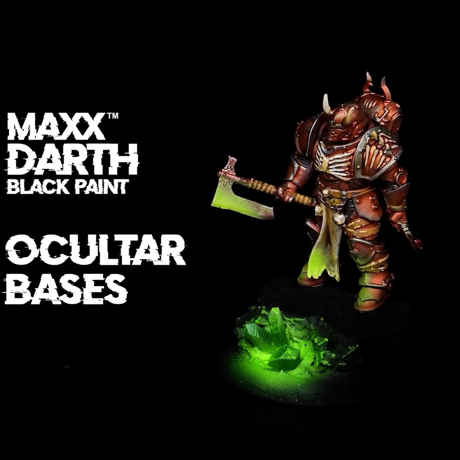 Green Stuff World Maxx Darth Black Paint 17 ml The Blackest Black Paint 98.9% Light Absorption Rate, 11947
