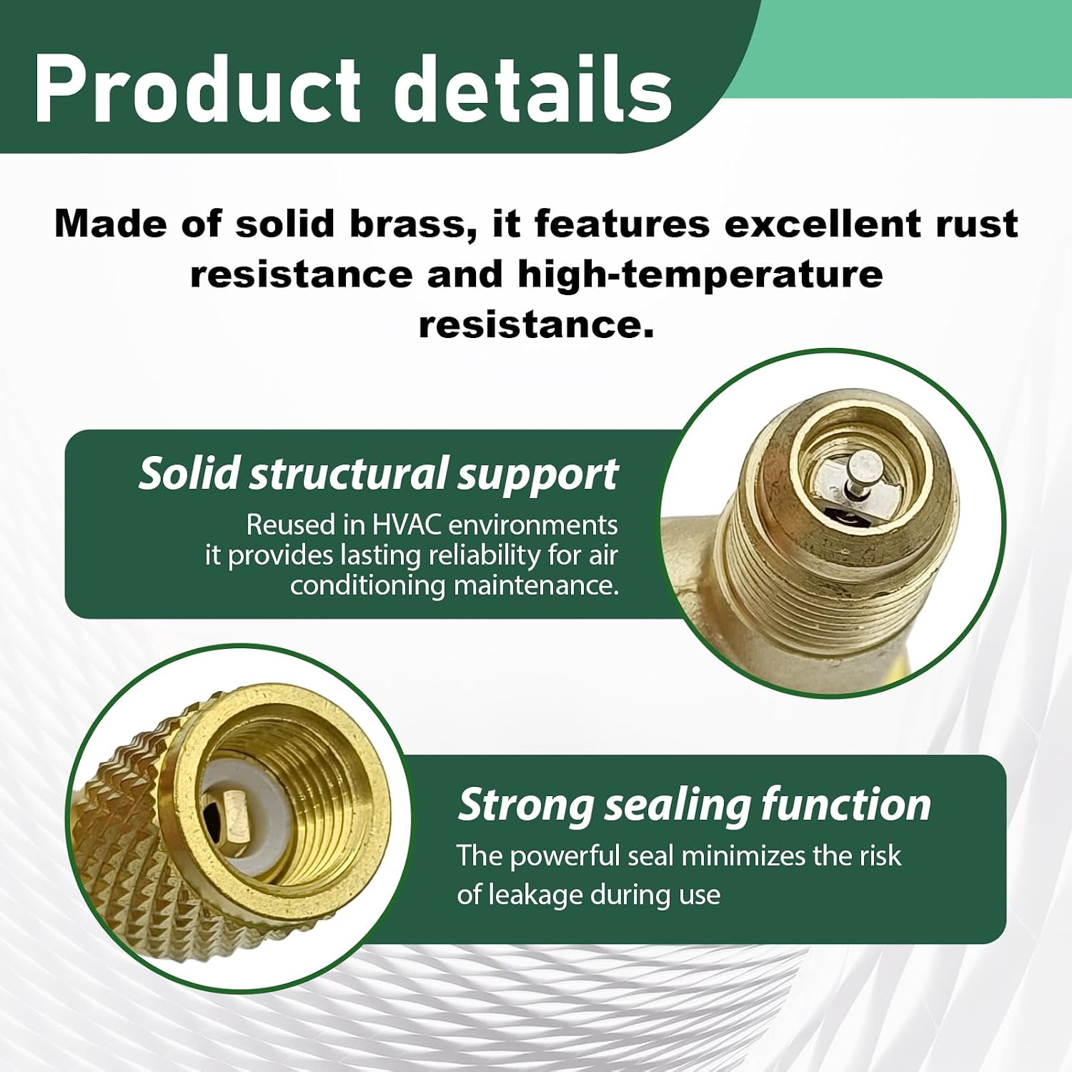 2Pcs Quick Coupler Access Tee, 1/4'' Brass Valves Core Tee Adapter Brass Refrigerant with Swivel Connector for R12 R22 R134 Gauge Deep Vacuum Pump Manifold
