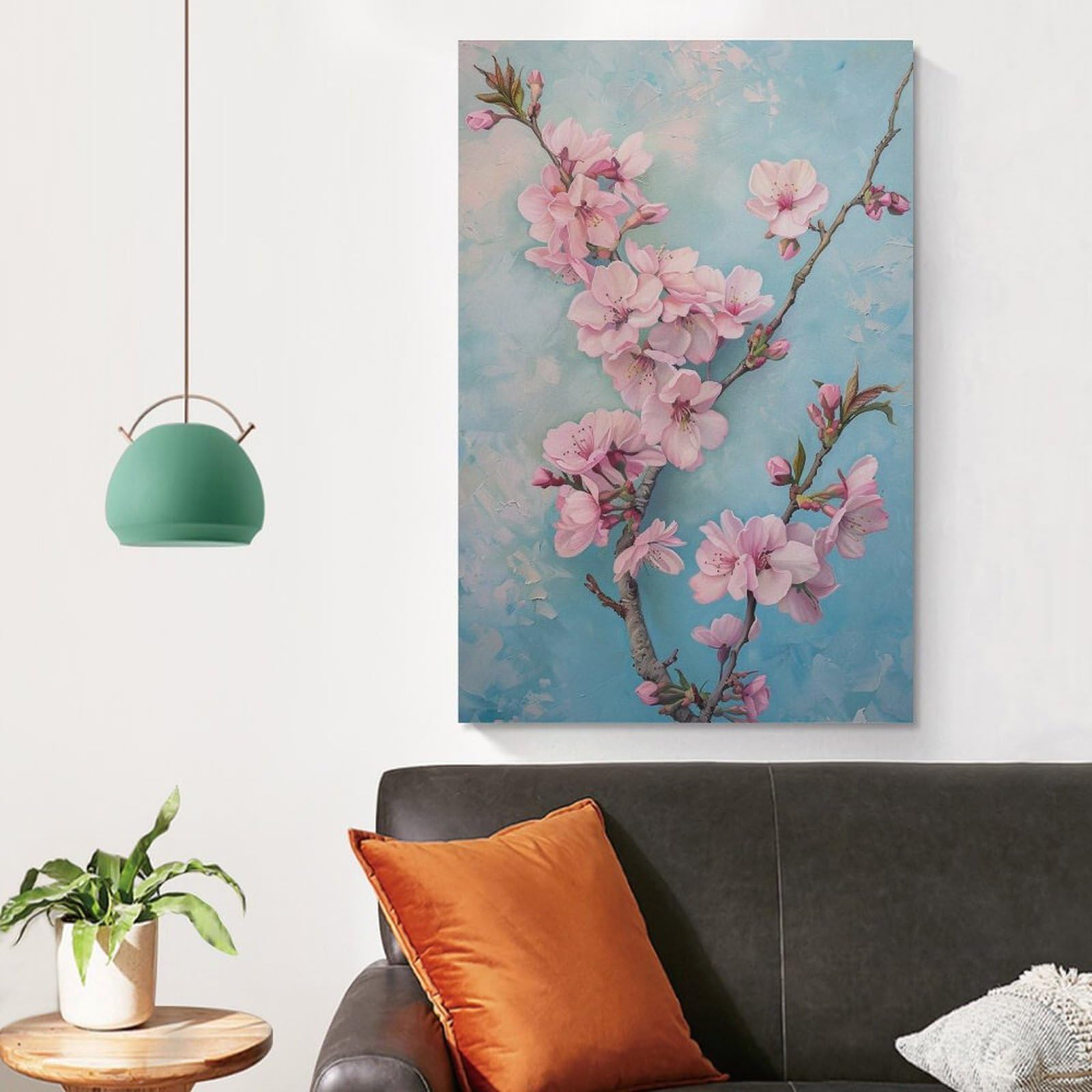 Amazon.co.jp: 絵画 美しく咲く桃の花インテリア 絵画 魅力的な花