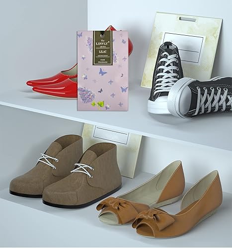 Miniatura 57 de Paquete de 14 sobres perfumados para cajones y armarios, lavanda de lino fresco, sándalo, flores de cerezo, 4 aromas diferentes