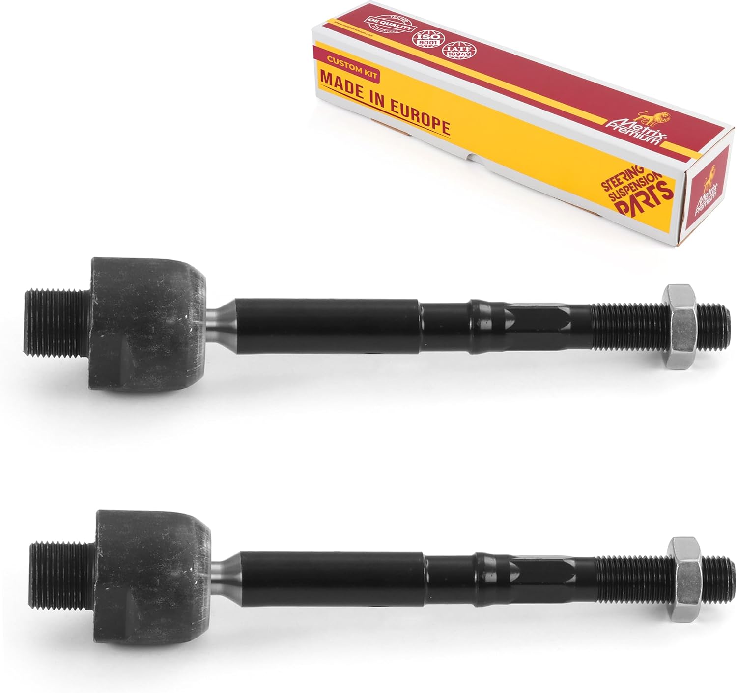 Metrix Premium Chassis Parts - 2 PC Front Inner Tie Rod End Kit Fits 2015-2020 Acura TLX, 2013-2017 Honda Accord, Replacement EV800896, Made in Europe