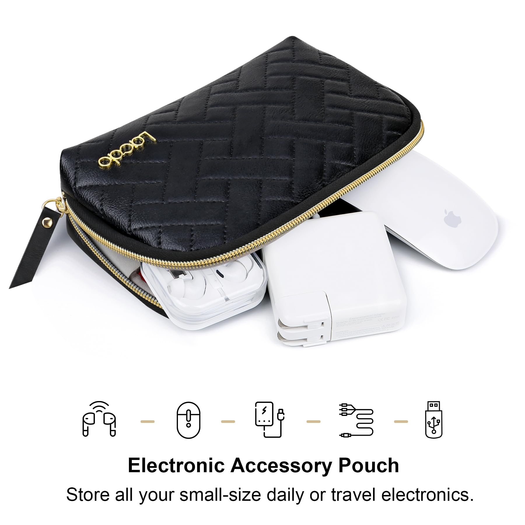 Bagsmart Organiseur De Câble De Voyage, étuis D'accessoires électroniques, Sac Technique Pour Disques Durs, Câbles, Chargeur, USB, Carte SD