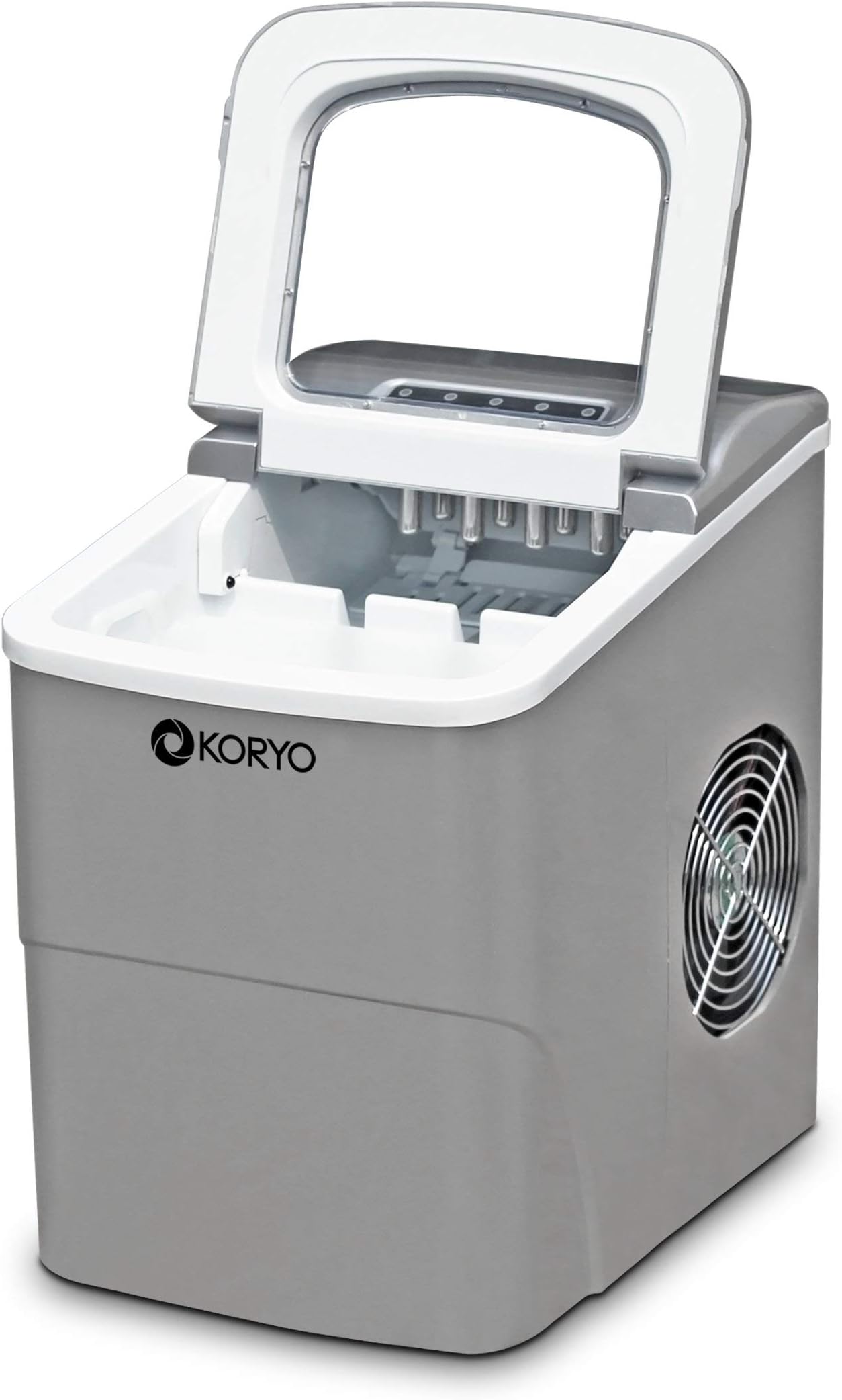 KORYO Ice Cube Maker KIM18D - Compact Design, Make Instant Ice Cubes Within 7 Minutes