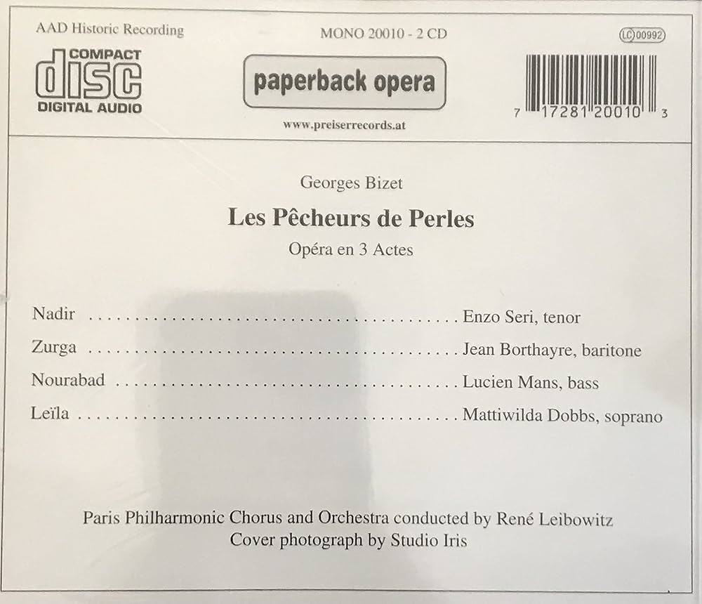 Amazon.co.jp: Les Pecheurs de Perles: ミュージック