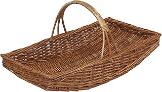 Red Hamper G001/L - Cesta Rectangular de Mimbre para jardín (tamaño Grande), Color marrón