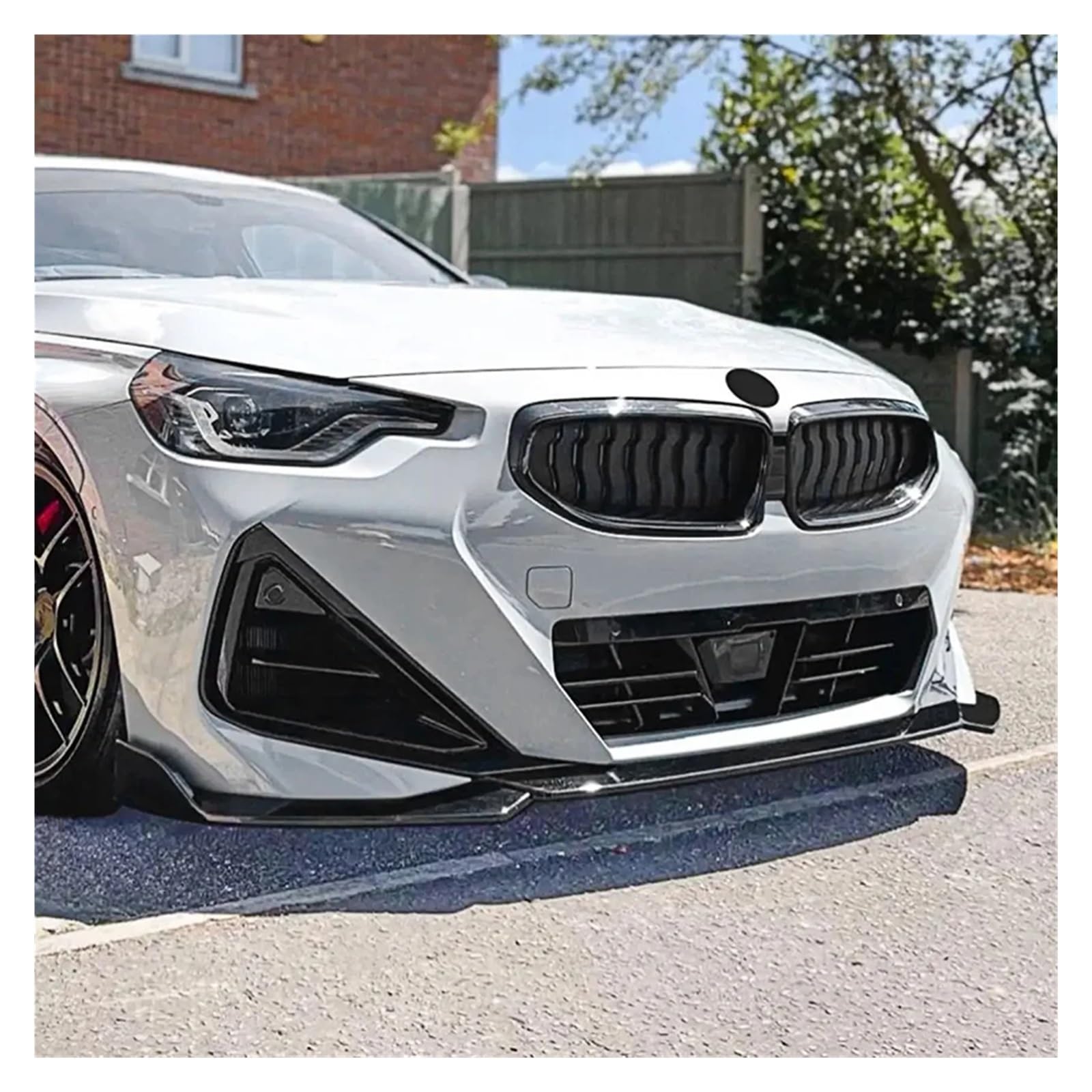 zestaw rozdzielaczy Pasuje do BMW serii 2 Coupe G42 Sport 2022 + rozdzielacz dyfuzora zewnętrzne części Afternarket przedni zderzak samochodowy wargi