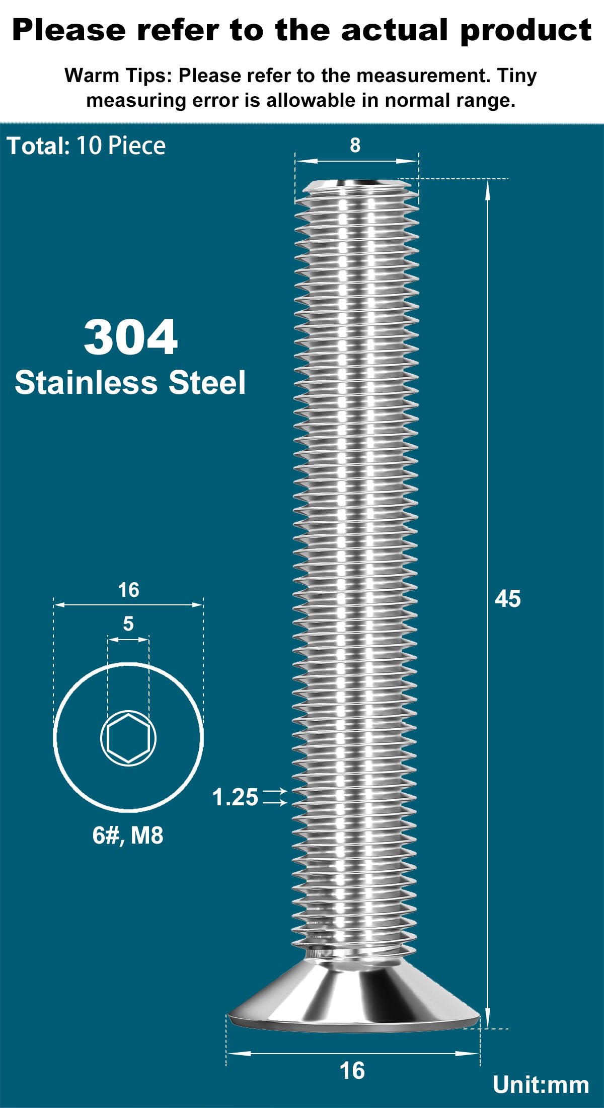 Drenky 10 Pcs Socket Screws - Image 2