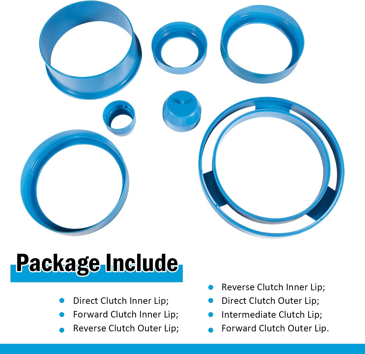 Transmissions Tool Lip Seal Install Protector Kit fit for Ford AOD AODE 4R70W 4R75W (7 PCS)