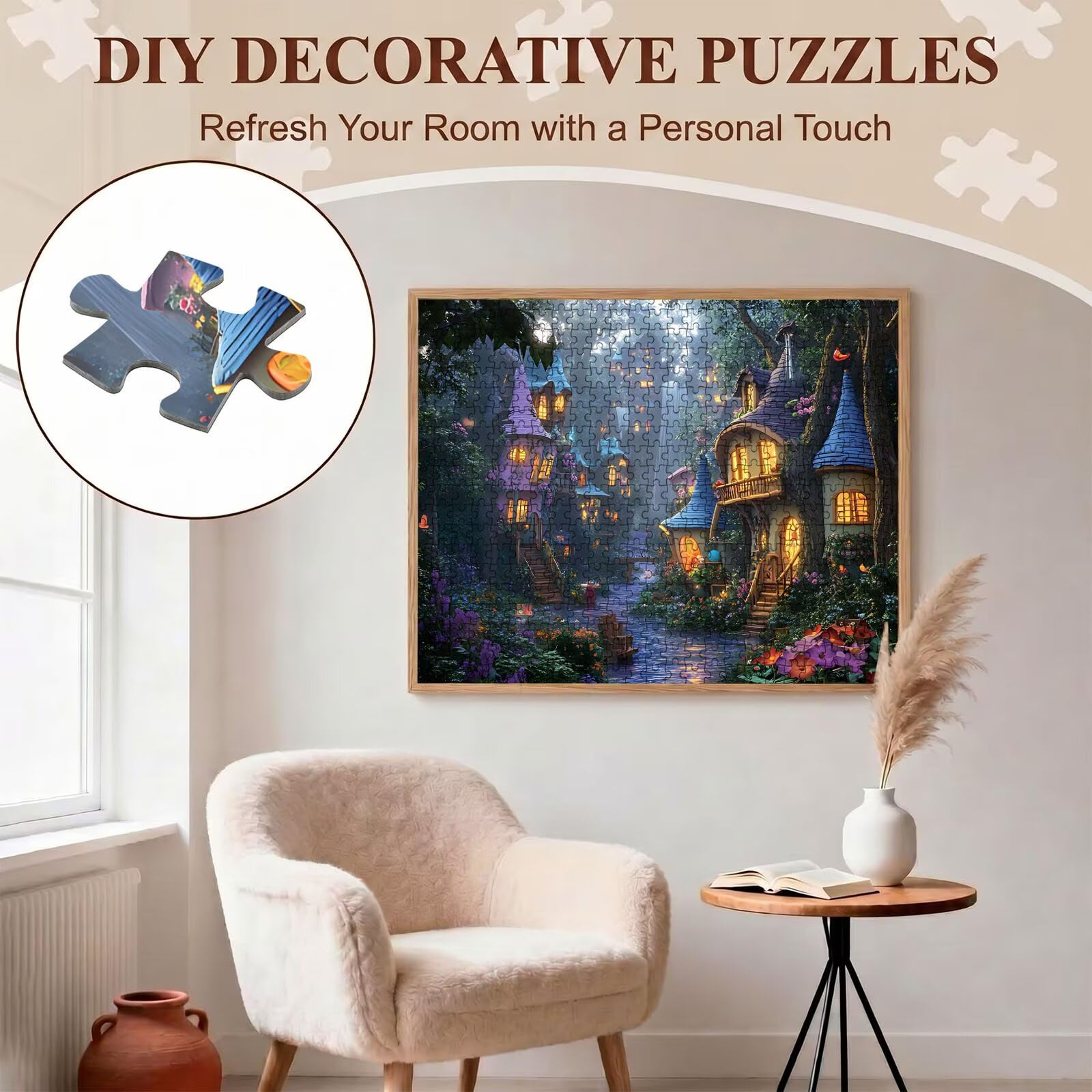 sogno architettura-2 Puzzle 1500 Pezzi per Adulti, Puzzle in Legno - Collezione Classica con Poster Incluso - Sfida di Concentrazione e Passatempo Antistress, Gioco per Famiglia, 87 x 57 cm f0-770
