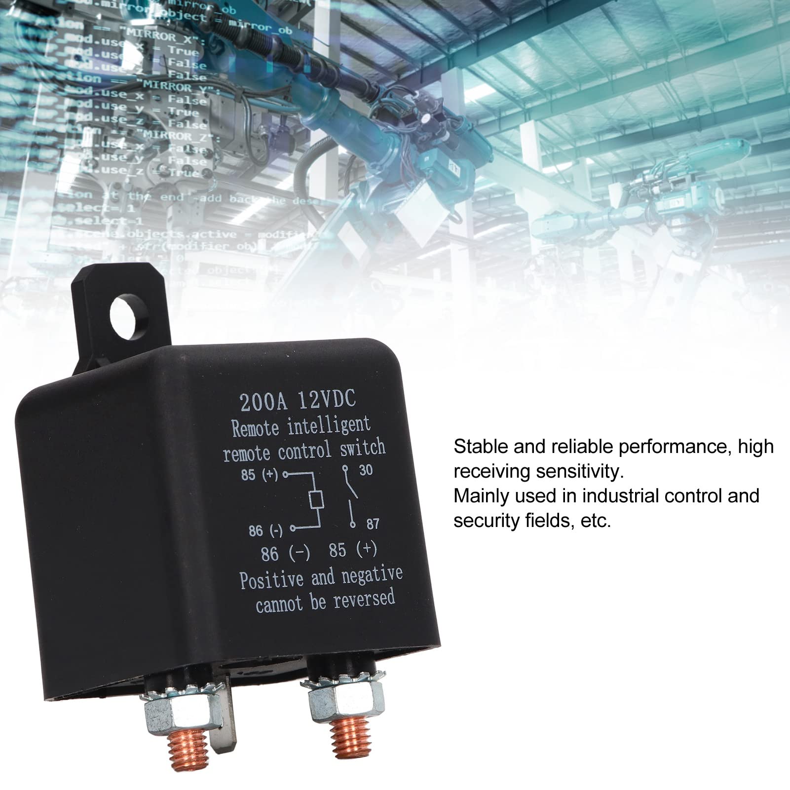 Coupe-batterie à Distance, 200A 12V avec 2 Télécommandes RF