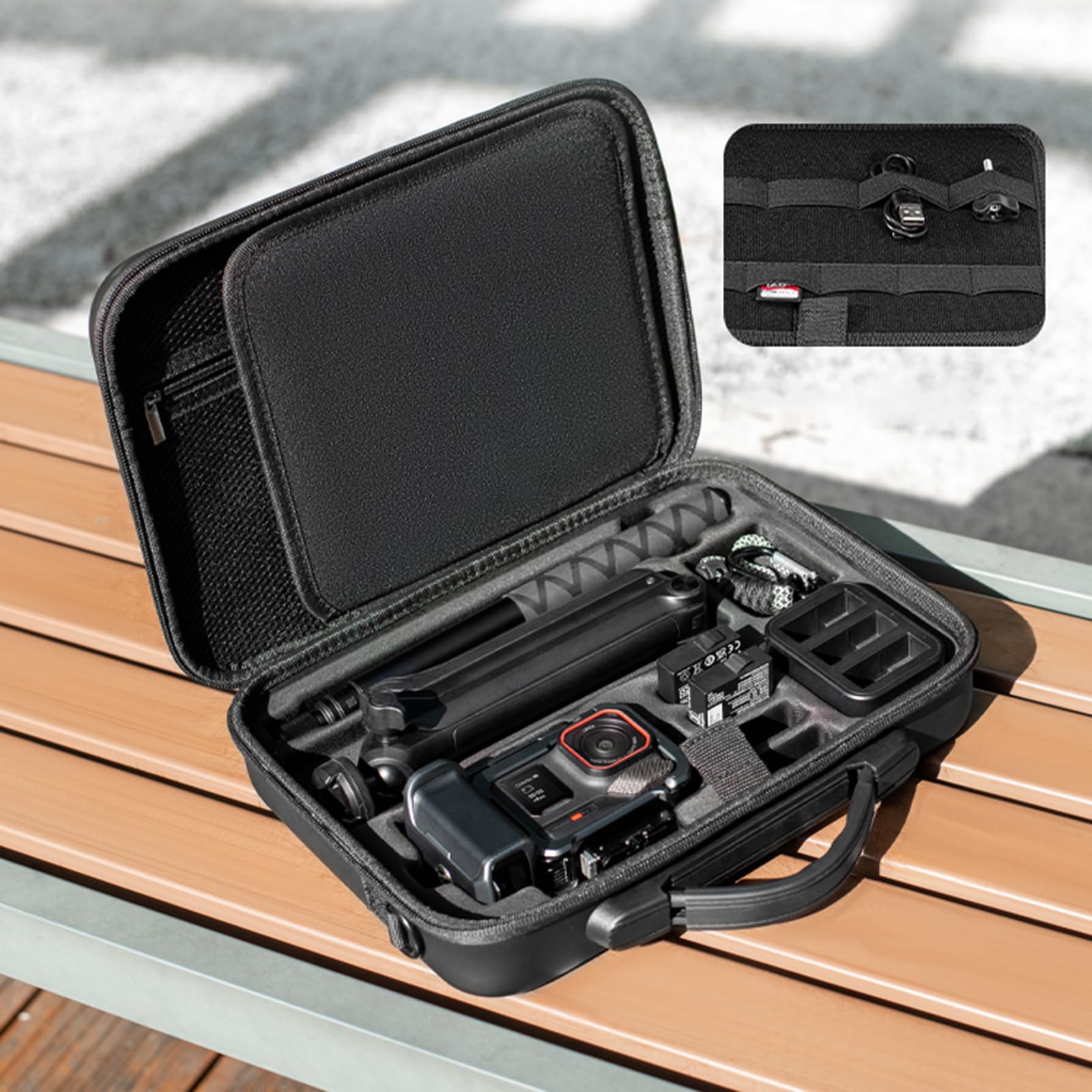 HTU Per Ace Pro 2 Grip Kit Borsa organizer Borsa per fotocamera digitale di capacità Custodia da trasporto antigraffio Borsa per fotocamera portatile per viaggi all'aperto