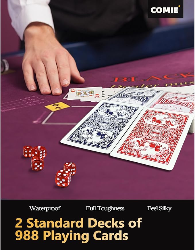 Comie Poker Chips with Numbers,500PCS Poker Chip Set with Aluminum Travel Case,11.5 Gram Poker Set for Texas Holdem Blackjack Gambling. miniatura 5