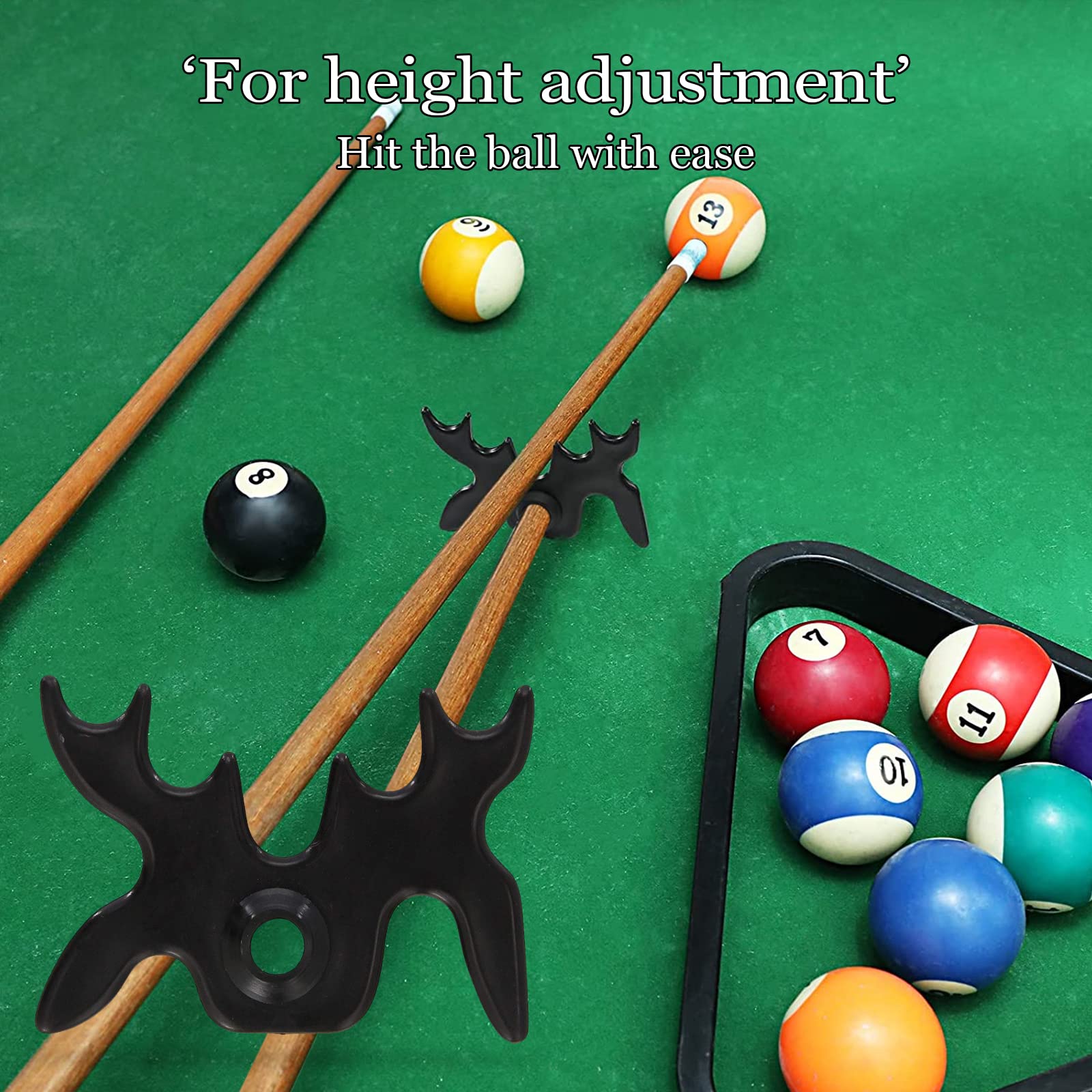 Puente para Tacos de Billar Cabeza de Billar Cue Stick Holder Pool Cue Bridge Head