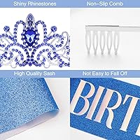 Vista 7 de Birthday Sash, Tiaras for Women, Birthday Sash for Women, Birthday Crown, Crowns for Women, Birthday Crown Adult Woman, Queen Crowns for Women