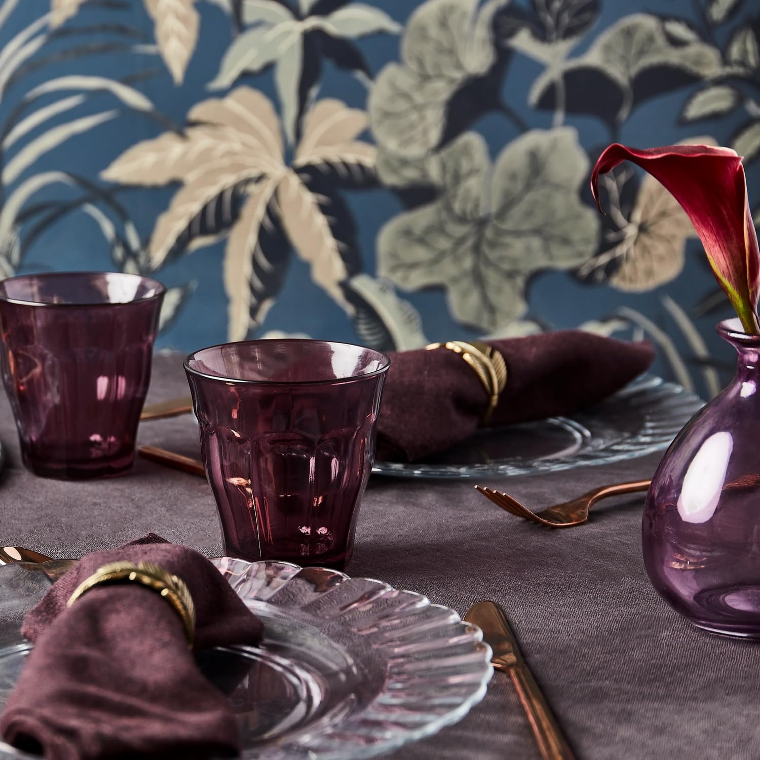Set de Vasos Duralex Picardie 250 ml Morado (4 Unidades)