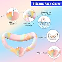 Vista 58 de Relohas Accessories for Oculus Quest 2, VR Accessory Set for Meta Quest 2, Include Controller Grip Leather Cover, VR Shell Cover, Face Cover, The