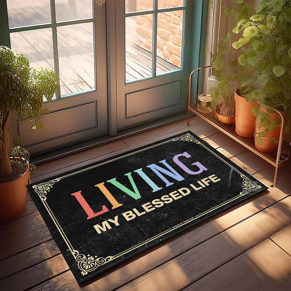 Panneau de porte d'entrée et paillasson extérieur 65x90 cm durable