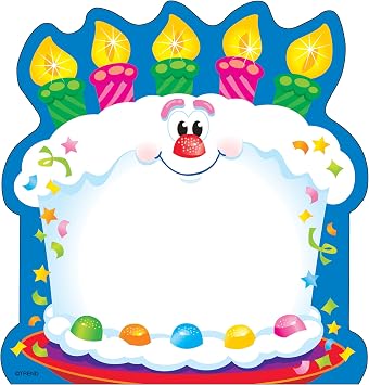 TREND enterprises, Inc. Bright Birthday Note Pad-Shaped, 50 Sheets