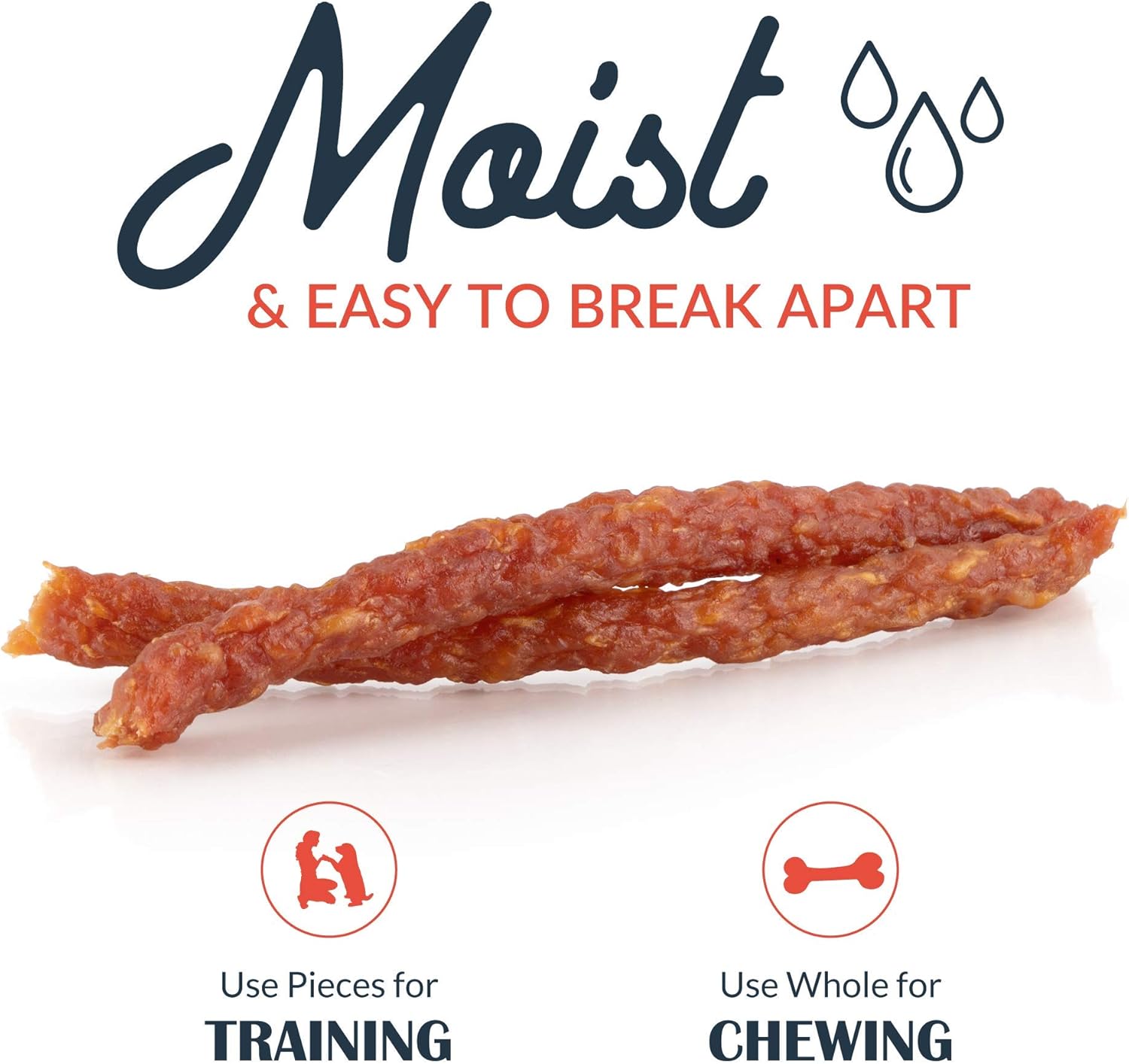 Flourish Pets Rabbit Jerky Sticks, Dog Treats, Healthy Training Chews (1 Pound)