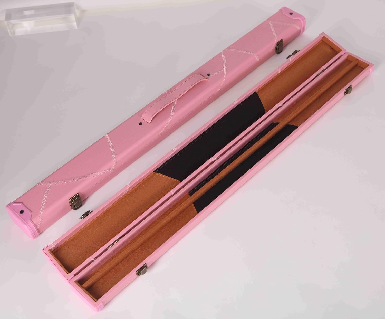 Expert Billiard Pool Cue Stick Hard case,Billiard Carrying Case Holds 1 Complete 2-Piece 58 Inches Cue Sticks(1 Butt/1 Shaft),Two Color Available