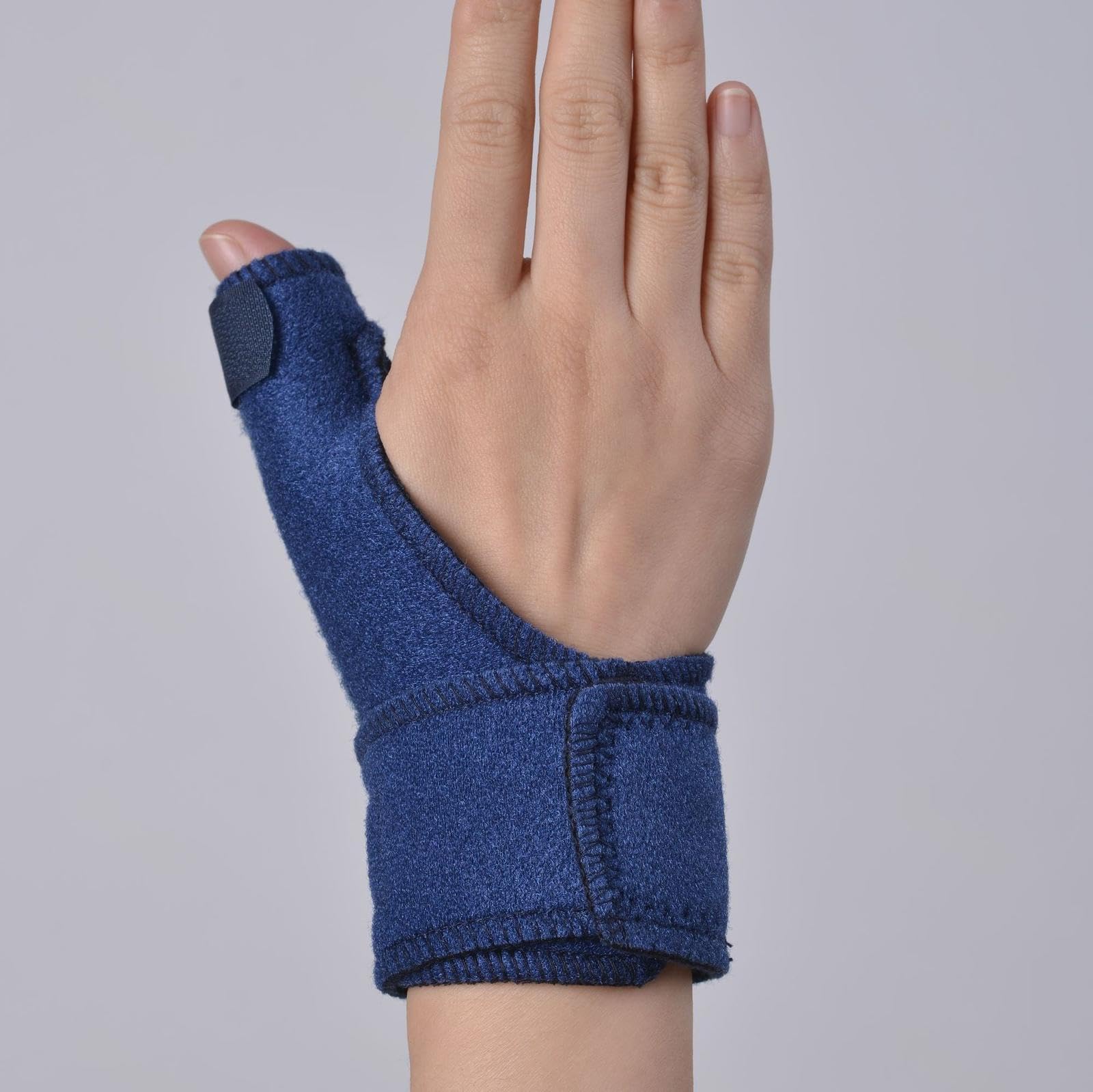 VIDECOR Medicina dello Sport Stabilizzatore Reversibile per Pollice Regolabile, Stecca per Pollice e Tutore per Polso - Stabilizzatore per Pollice e Supporto per Polso,Blue