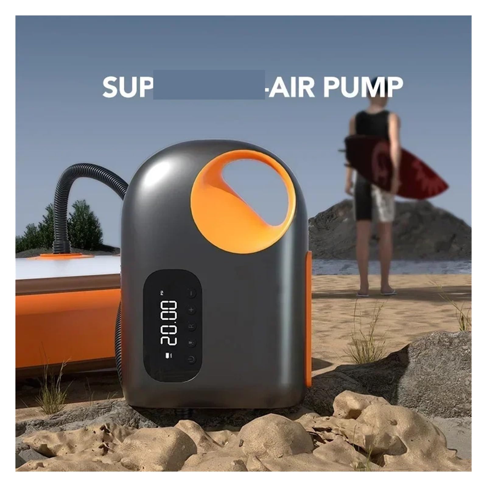 Pompka Powietrza, Przenośna Elektryczna Pompka Powietrza 20 PSI Do SUP | Napompowany Spuszczania, Na Zewnątrz