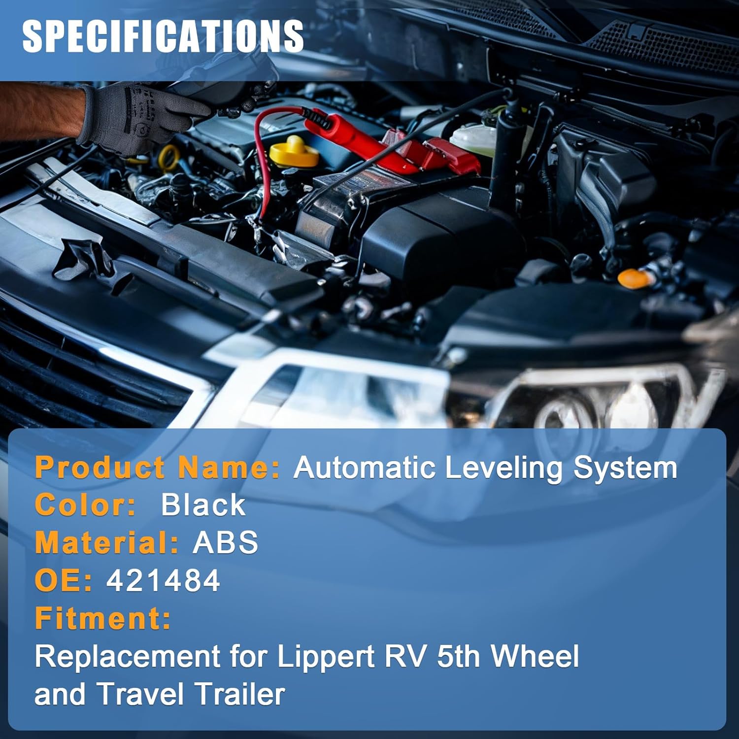 Sorello RV Auto Leveling Touchpad Stable Precise Control, RV Auto Leveling System Control Panel Replacement for Lippert RV 5th Wheel and Travel Trailer - Replace 421484