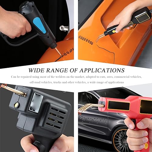 Miniatura 6 de 500 varillas de soldadura de grapas calientes, 0.024 in 0.031 in en forma de onda de parachoques de reparación de salpicadero, suministros de grapas